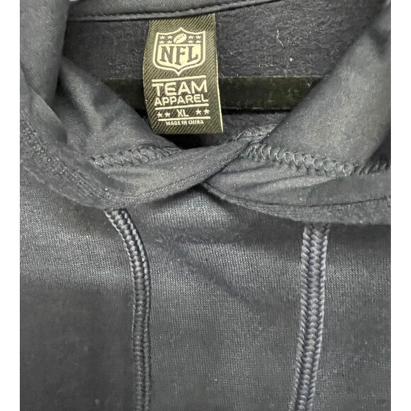 NFL Team Apparel Tennessee Titans Hoodie Pullover Sweatshirt XL Navy Gray - Picture 4 of 5